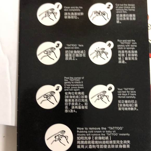 Temporary day of the dead Face and body tattoos - Picture 2 of 2